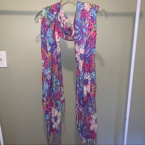 Lilly Pulitzer- Colorful and Floral Scarf